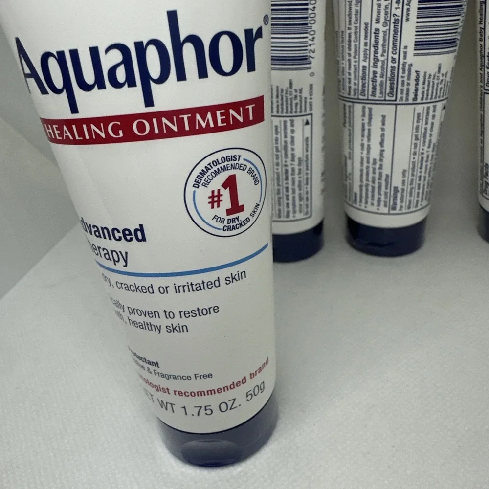 Aquaphor Healing Ointment Advanced Therapy for Dry Cracked Skin 1.75oz (4 Pack)